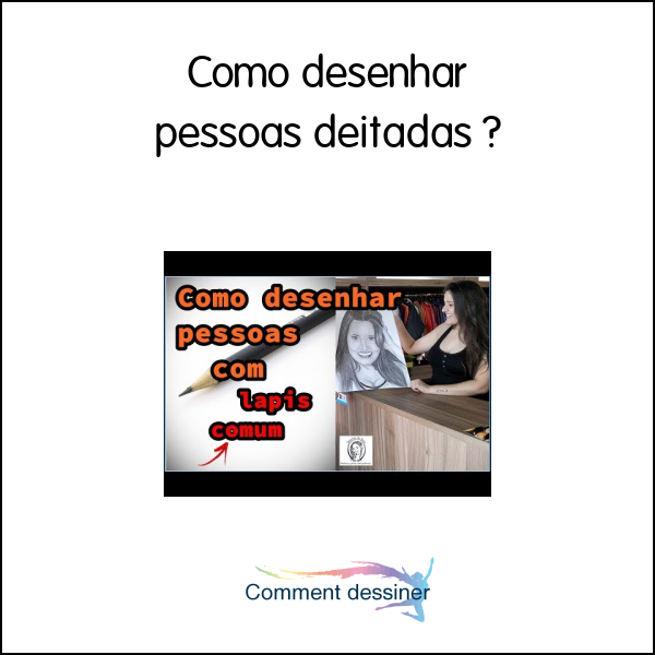 Como desenhar pessoas deitadas